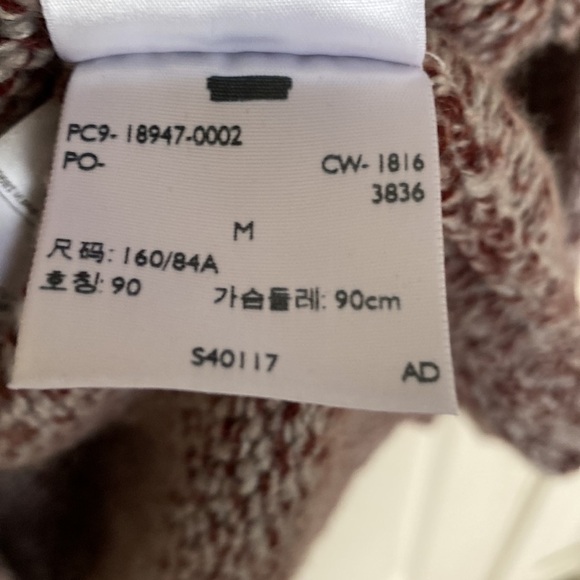 Levi's Knit Marled Tie Waist Cardigan, Size Medium - Picture 12 of 12